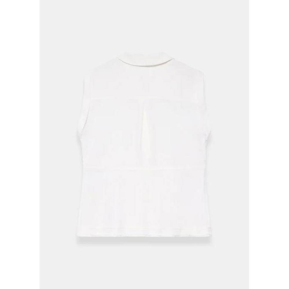 Mint Velvet Ivory Linen Trim Resort Shirt